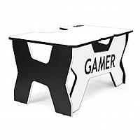 Стильный стол геймерский с подсветкой Generic Gamer 2 White/Black