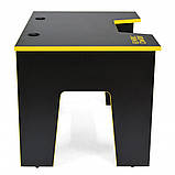 Комп'ютерний стіл Generic Gamer 4 Office Black/Yellow, фото 4
