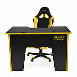 Комп'ютерний стіл Generic Gamer 4 Office Black/Yellow, фото 3