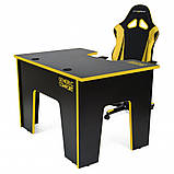 Комп'ютерний стіл Generic Gamer 4 Office Black/Yellow, фото 11