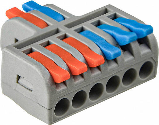 З'єднувальна клема прохідна DB-62 АСКО-УКРЕМ, безвинтова, 0,08-4 мм², 50 шт., фото 1