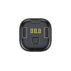 АЗП FM-трансмітер (модулятор) в машину CHAROME C8 Bluetooth Чорний (6974324910458), фото 4