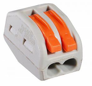 Клема з'єднувальна АСС-102 універсальна 2-провідна з важелями, 50 шт., фото 3