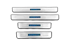 Накладки на пороги для Kia Sorento XM Нержавіюча сталь (4 шт)