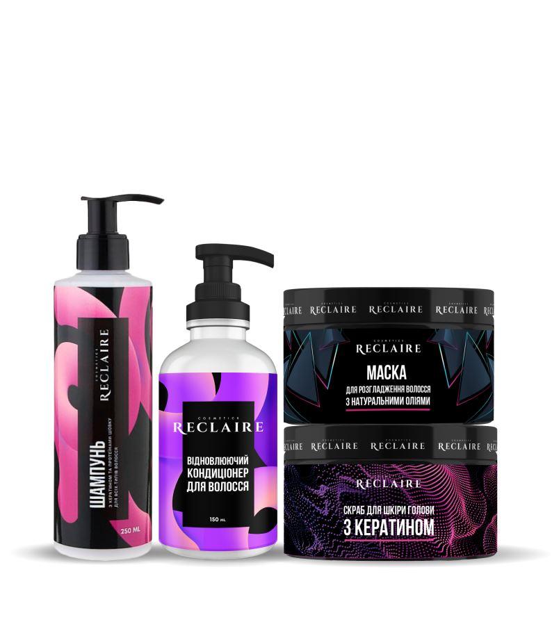 Комплекс для розгладження та відновлення волосся Reclaire