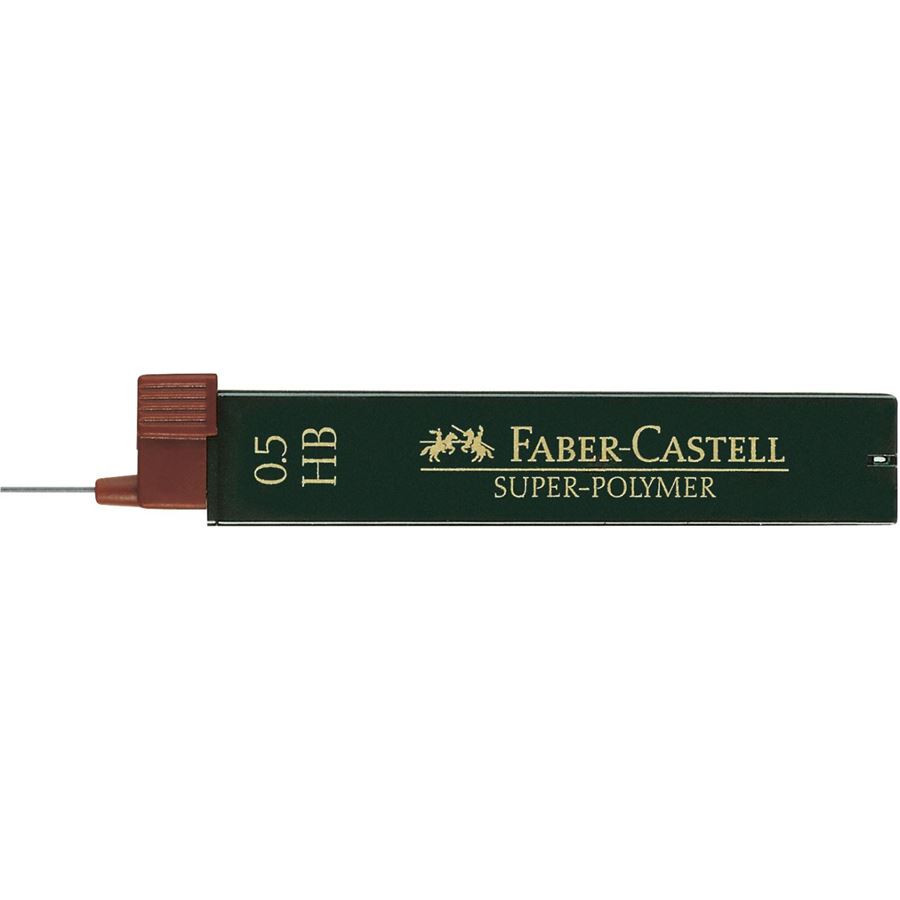 Грифелі 0.5 мм 12 шт Faber-Castell Super Polymer (HB)