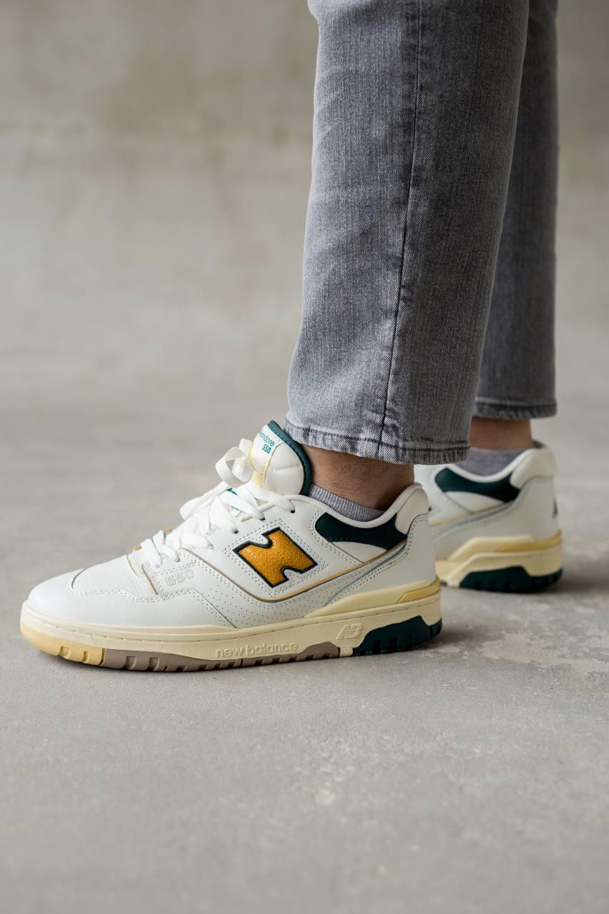 Кроссівки чоловічі весна осінь New Balance 550 Aime Leon Dore. Стильне чоловіче взуття Нью Беленс 550.