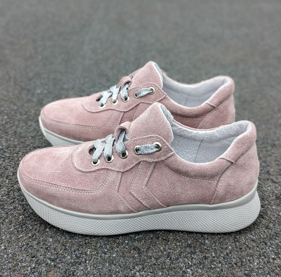 STTOPA Розмір 40-26,3 см. Кросівки з натуральної шкіри шкіряні. 136-3641 Пудрові Рожеві, фото 1