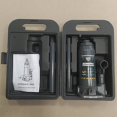 Домкрат гідравлічний ARMER 4 тонни H 195/380 пластиковий кейс. ARM-4PVC