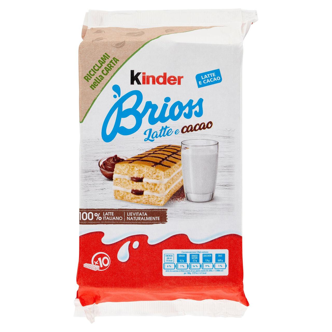 Бісквітні тістечка Kinder Brioss Latte Cacao 280g, фото 1