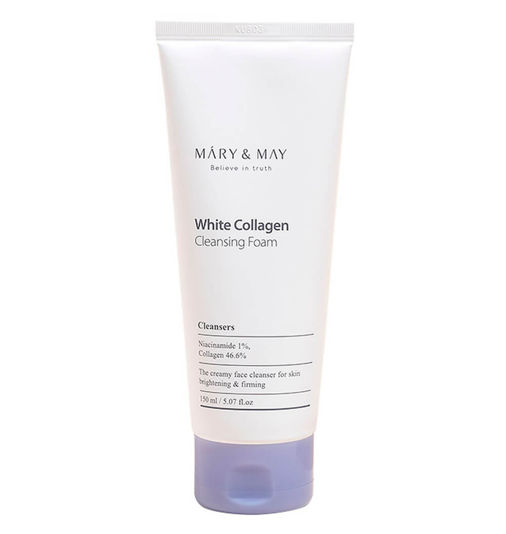 Пінка для вмивання з колагеном Mary&May White Collagen Cleansing Foam 150 мл