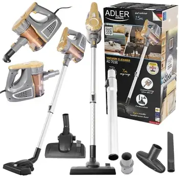 Пилосос 2в1 Adler AD 7036 — Вертикальний та ручний, 800Вт, 1.5л, Циклонний фільтр, 7м радіус дії