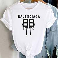 Женская футболка Баленсиага "Balenciaga" белая