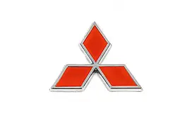 Значок 85мм червоний для Mitsubishi Colt 1996-2004 рр. Davs Auto ABS-пластик