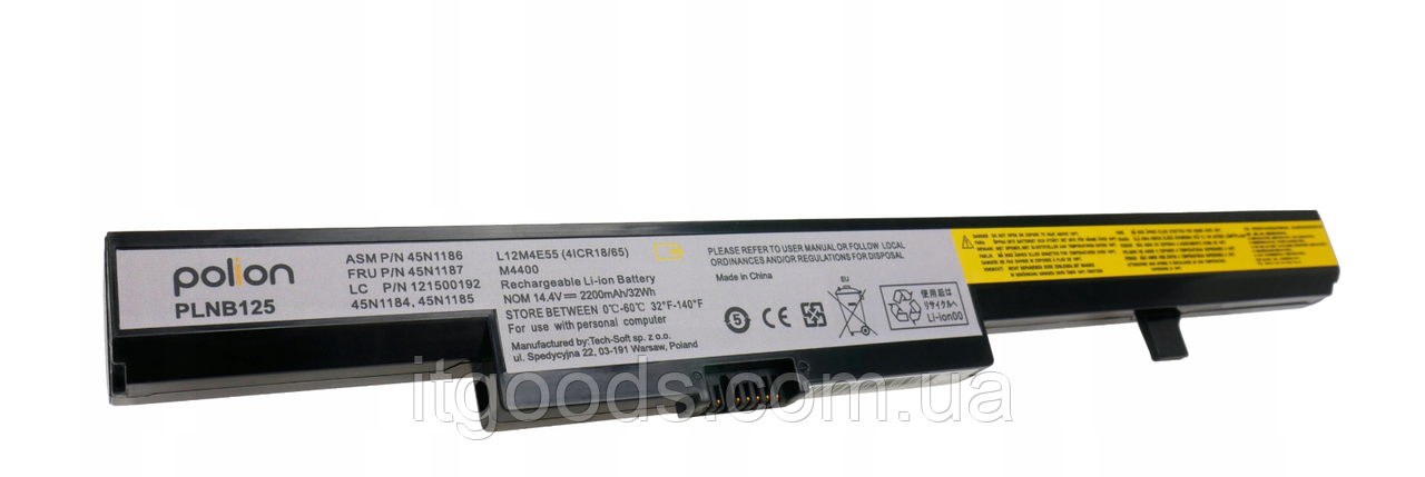 Аккумуляторная батарея Lenovo 45N1185 L12M4E55 L13S4A01 для IdeaPad Eraser B40 B50 N40 N50 M4400 M4450 V4400 - фото 2 - id-p1234635412