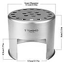 Туристична титанова піч, дрібичниця (пічка) Tomshoo Titanium., фото 8
