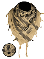 Арафатка шарф-шемаг тактическая Mil-Tec One size 110х110см Граната Койот, черный HALSTUCH'SHEMAGH' 110X110CM
