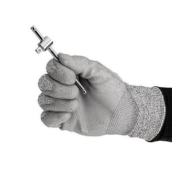Вороток Т-подібний STORM, 1/4", 110 мм, Cr-V INTERTOOL ET-1014, фото 4