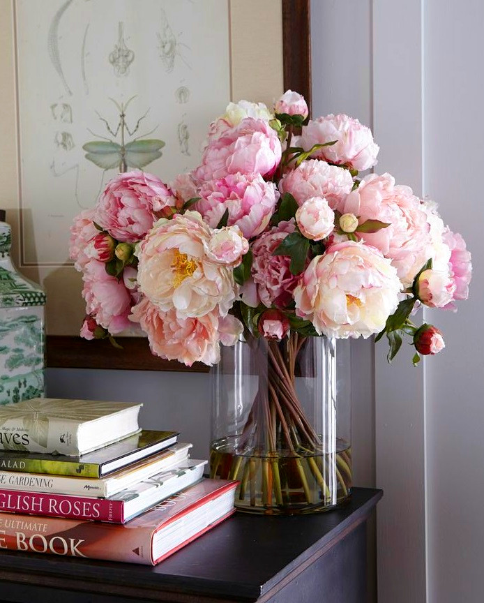 Алмазна мозаїка Півонії та книги My-Art TNG1192 (40 x 50 см) + стрази АБ+FD на підрамнику, фото 1