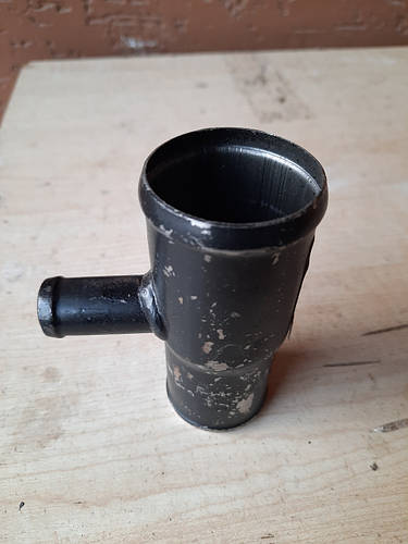 Патрубок-тройник радиатора Газель, Волга метал. "чайник" (ID#1676896387 ...