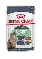 Влажный корм Royal Canin Digest Sensitive для улучшения пищеварения кошек (кусочки в соусе) 85 г