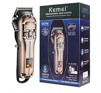 Машинка для стриження волосся й бороди акумуляторна бездротова Kemei LFJ KM-2618