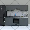 Сучасна кухня готова 2.2 м, бюджетний кухонний гарнітур 220 см Opendoors, фото 6