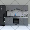 Сучасна кухня готова 2.2 м, бюджетний кухонний гарнітур 220 см Opendoors, фото 9