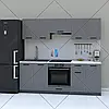 Сучасна кухня готова 2.2 м, бюджетний кухонний гарнітур 220 см Opendoors, фото 8