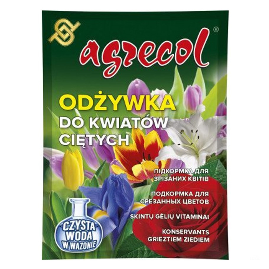 Подкормка для срезанных цветов AGRECOL упаковка 40шт*5г - фото 2 - id-p1799874814