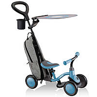 Триколісний велосипед-трансформер Globber Learning Bike 3 в 1 Deluxe Ash Blue