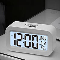 LED годинник з термометром Electronic Alarm Clock White