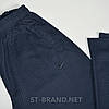 50,52,54. Якісні та зносостійкі чоловічі спортивні штани із трикотажу лакости - темно-сині, фото 2