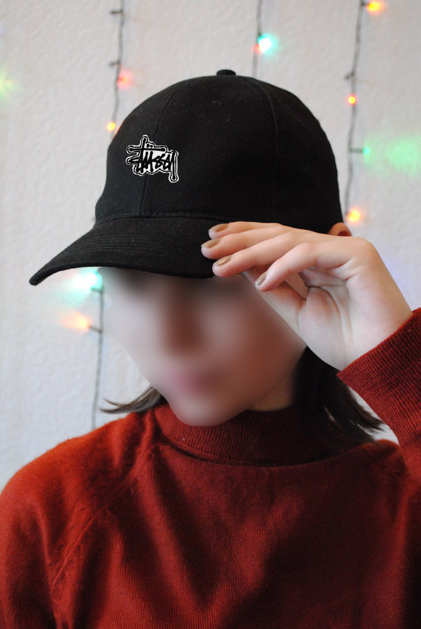 Бейсболка черная Stussy - фото 1 - id-p1799885011