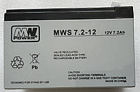 Аккумулятор MW Power MWS 7.2-12 (12В 7.2Ач) AGM