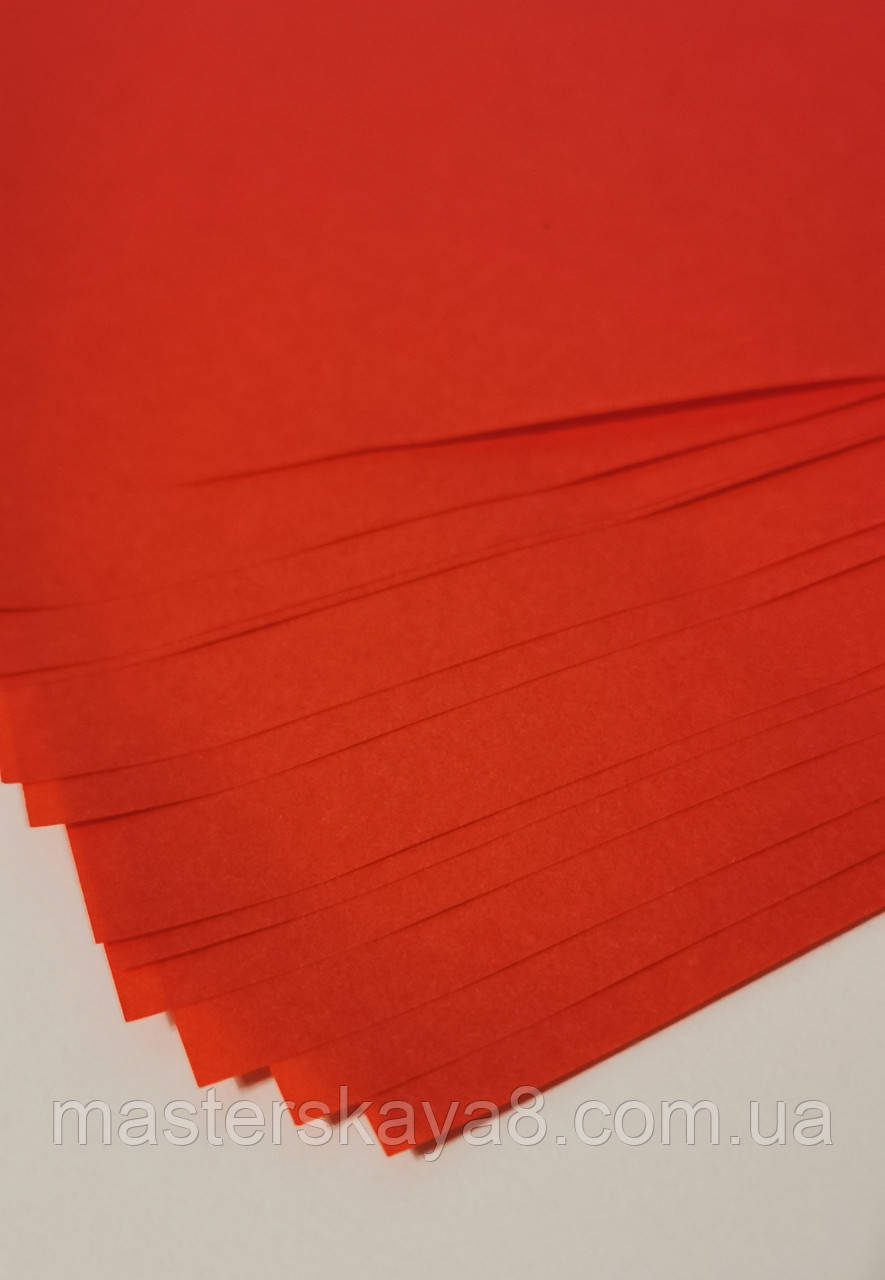 Папір пергамент листовий (відео), ф.200*300мм, щільність 50/м2, колір червоний