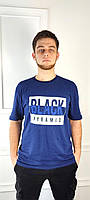 Мужская футболка принт супер-батал, Турция 60-66рр, BLACK , синий