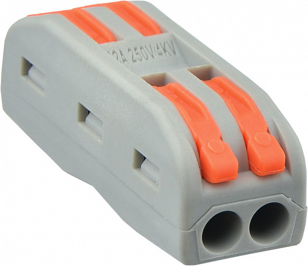 Клема з'єднувальна універсальна PCT-2-2 4-провідна з важелями, 32А, оранжева, АСКО-УКРЕМ