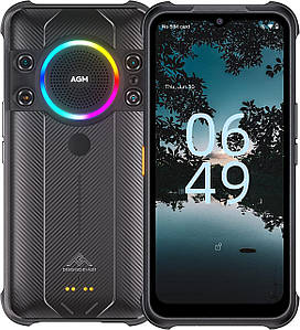 AGM H5 Pro 6.517" 8GB RAM 128GB ROM 7000мАч 4G 48MP Night Vision Camera NFC Android12 Black