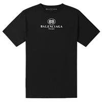 Черная футболка Balenciaga Mode футболки Баленсиага унисекс