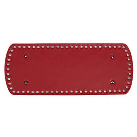 Дно закруглене для сумки з ніжками (30*12 см), колір Червоний