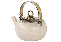Чайник 3 л с антипригарным покрытием, (Турция), OMS 8212-XL-Ivory - Vida-Shop