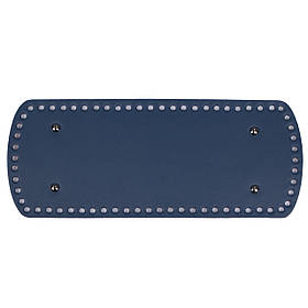 Дно закруглене для сумки з ніжками (30*12 см), колір Джинсовий