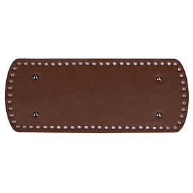 Дно закруглене для сумки з ніжками (30*12 см), колір Коньячний