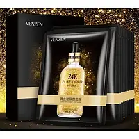 Тканевая маска с золотом Venzen 24k Pure Gold