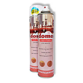 Поліроль з воском для догляду за меблями з карнаубським воском Domo 250мл