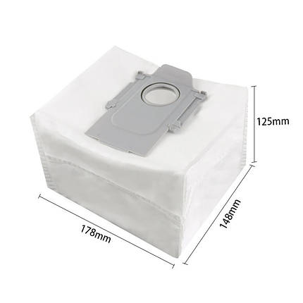 Мішок для сміття для бази Xiaomi Roborock Q5+ / Q5 Pro+ / Q7+ / Q7 Max+ / Q8 Max+ / 1 штука, фото 3