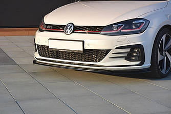 Сплітер Volkswagen Golf 7 GTI (17-19) тюнінг обвіс губа спідниця елерон (V2)