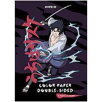 Папір А4 кольоровий двосторонній 15 аркушів 15 кольорів Kite Naruto NR23-250, 65052