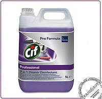 Засіб для миття та дезинфекції поверхонь Diversey Cif Professional 2 in1 Cleaner Disinfectant 5л (7518653)
